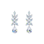 #17461 - Wisteria CZ Dangle Earrings - 1.25" Earrings - Dangle Rhinestone Jewelry Corporation