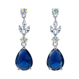 #17462 - Elegant Teardrop Cascade CZ Chandelier Earrings Earrings - Dangle Rhinestone Jewelry Corporation