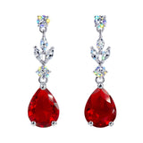 #17462 - Elegant Teardrop Cascade CZ Chandelier Earrings Earrings - Dangle Rhinestone Jewelry Corporation