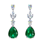 #17462 - Elegant Teardrop Cascade CZ Chandelier Earrings Earrings - Dangle Rhinestone Jewelry Corporation