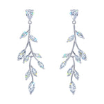 Earrings - Dangle #17474 - Climbing Vine CZ Dangle Earrings - 2.25"