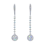 #17475 - Cosmic Drop Fish Hook CZ Earrings Earrings - Dangle Rhinestone Jewelry Corporation