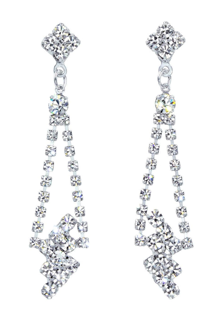Dangle rhinestone earrings deals
