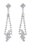 Earrings - Dangle Rhinestone Earrings #10007E - 2" Dangle