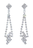 Earrings - Dangle Rhinestone Earrings #10007E - 2" Dangle