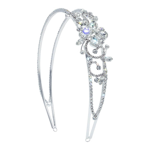 #15030 - Floral Trellis Headband Headbands Rhinestone Jewelry Corporation