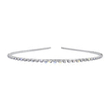 #6548 - Single Row Rhinestone Headband Headbands Rhinestone Jewelry Corporation