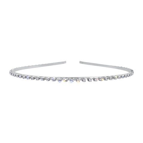 #6548 - Single Row Rhinestone Headband Headbands Rhinestone Jewelry Corporation