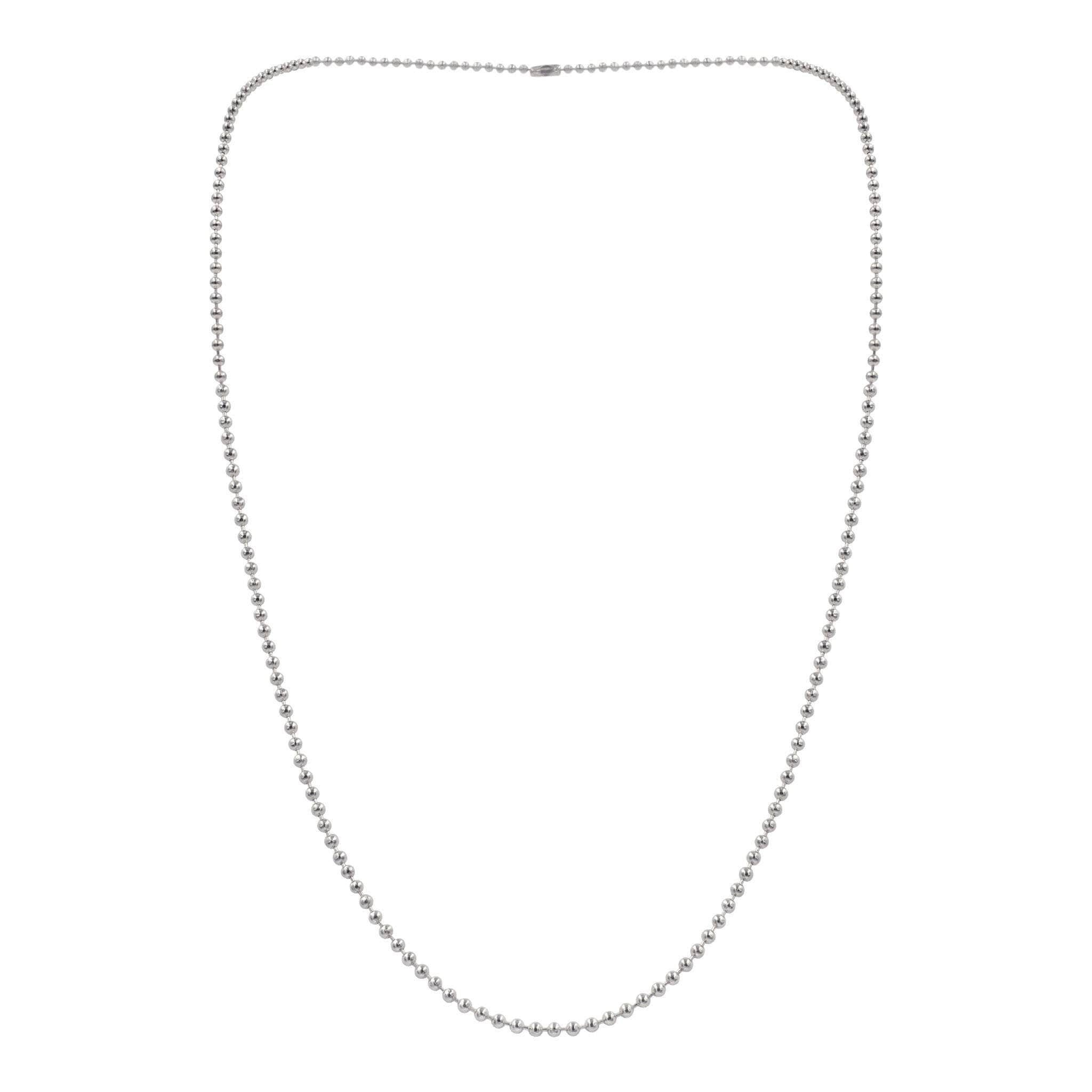 17431S - Silver Bead Link Chain (Limited Supply)