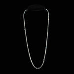 #17562 - 28" Opera Necklace. - Silver Necklaces - Bibs Rhinestone Jewelry Corporation