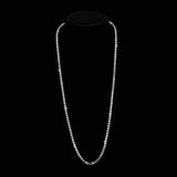 #17562 - 28" Opera Necklace. - Silver Necklaces - Bibs Rhinestone Jewelry Corporation