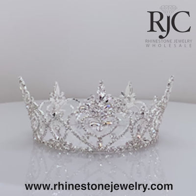 Pageant Praise Crown - 3" - Full Round Crown - 360 degree view