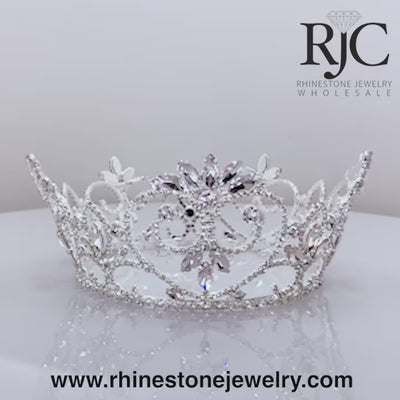 Crystal Rhinestones Wholesale - 360 degree view video - #13538 - Lover's Sunrise Crown