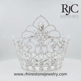 #17441 - Island Princess Bucket Crown - 7" Tall and 6" Diameter Tiaras & Crowns over 6" Rhinestone Jewelry Corporation