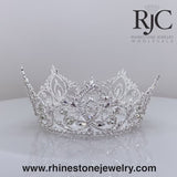 Pageant Prime Crown 3.25" Tal;l Crystal RJC - 360 degree view