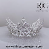 3.25" - Pageant Prime Crown Highest Quality Rhinestones - Full 360 degree view