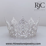 Francesca Fixed Crown 3.5" Tall by RJC All Crystal - 360 degree view