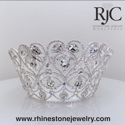 RJC Wholesale Pagean Crown Heart Abundance Fixed Crown 6" Tall - 360 degree view