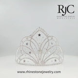 #16215 - Radiant Star Burst Cowgirl Hat Crown Western Rodeo Jewelry Rhinestone Jewelry Corporation