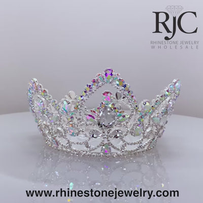 AB Arch Full Crown - 4" Tall with 4 Rings - Nicest Pageant Crown on Earth