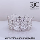 Wholesale Rhinestone Fan Fixed Crown - 3" - 360 degree view