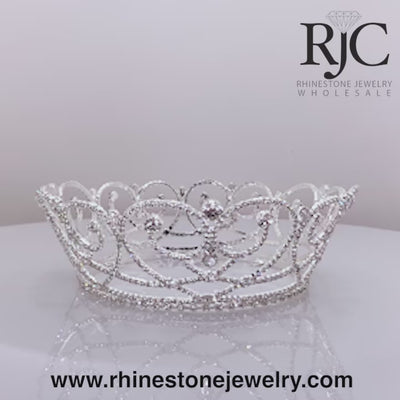 Rhinestones Wholesale - 360 degree view video - #13540 - Gated Hearts Crown