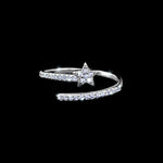 Rings #17413 - Star Adjustable CZ Ring