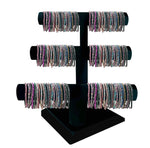 #17565- 120 Piece Rhinestone Stretch Bracelet Assortment with FREE Display