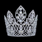 Tiaras & Crowns over 6" #17379 - The Queen of Spades Tiara with Combs - 6"