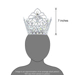 Tiaras & Crowns over 6" #17441 - Island Princess Bucket Crown - 7" Tall and 6" Diameter