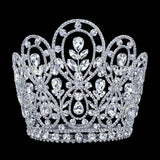 #17378 - The Eden Adjustable Crown - 6" Tall Tiaras & Crowns up to 6" Rhinestone Jewelry Corporation