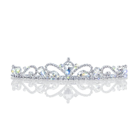 #16199 - Water Sprite Tiara Tiaras up to 1" Rhinestone Jewelry Corporation