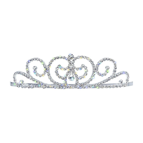 #15197 - Blooming Tulip Tiara - 1.5" Tiaras up to 1.5" Rhinestone Jewelry Corporation