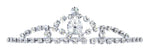 A Tiara of Perfection #8340 - Silver Plated Tiaras up to 1" Rhinestone Jewelry Corporation