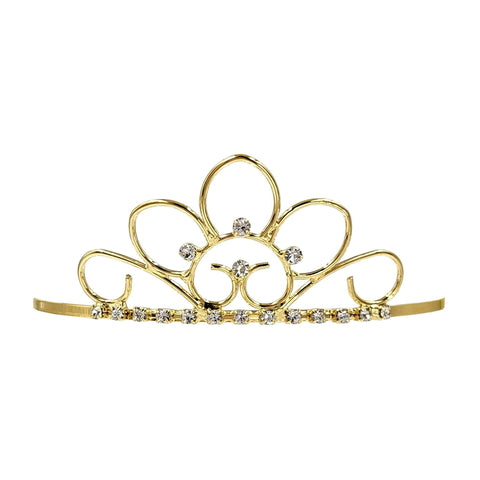 Tiaras up to 2" #14689G - Floral Sunrise Tiara - Gold