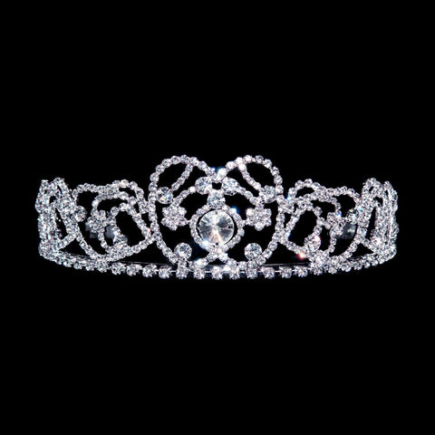 Princess Diana "Spencer" Tiara - #8361 Tiaras up to 2" Rhinestone Jewelry Corporation