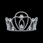 #17368 - Ava Tiara with Combs - 3.75" Tall Tiaras up to 4 Rhinestone Jewelry Corporation