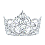 #17437 - Fairy Tale Princess Tiara Bucket Crown - 3.5" Tall x 4.75" Diameter Tiaras up to 4" Rhinestone Jewelry Corporation