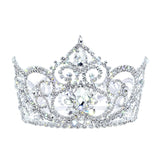 #17437 - Fairy Tale Princess Tiara Bucket Crown - 3.5" Tall x 4.75" Diameter Tiaras up to 4" Rhinestone Jewelry Corporation