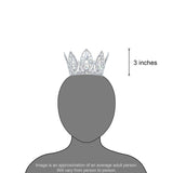 Tiaras up to 4 #17439 Magnificent Marquis Fixed Crown 3" Tall and 4" Diameter