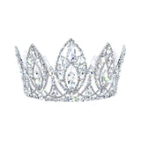 #17439 Magnificent Marquis Fixed Crown 3" Tall and 4" Diameter Tiaras up to 4 Rhinestone Jewelry Corporation