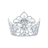 #17440 - Island Princess Bucket Crown - 3.5" Tall and 4.25" Diameter Tiaras up to 4 Rhinestone Jewelry Corporation