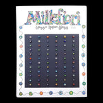 #17432 - 72 piece Millefiori Earring Unit (Limited Supply) Trendy Jewelry Rhinestone Jewelry Corporation