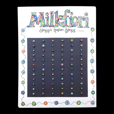 Trendy Jewelry #17342 - 72 piece Millefiori Earring Unit