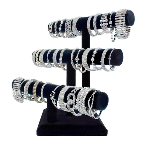 #17635 - 72 Piece Rhinestone Bracelet Retail Display Starter Kit - High Profit Assortment Bracelets Rhinestone Jewelry Corporation