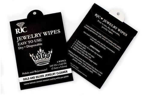 #16520 Jewelry Wipes Gold and Silver Cleaner Accessories Rhinestone Jewelry Corporation