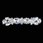 #12707 - Navette Flare Barrette Barrettes Rhinestone Jewelry Corporation