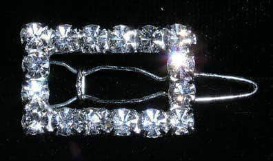 #14360 Rhinestone Rectangle Barrettes (Limited Supply)