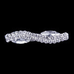 #6288 Swirve and Marquis Rhinestone Barrette Barrettes Rhinestone Jewelry Corporation