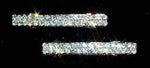 Pair of 2 Row Rhinestone Barrettes - #11772 Barrettes Rhinestone Jewelry Corporation